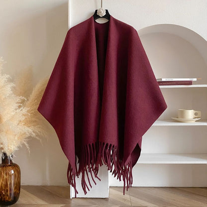 Cozy Soft Grey Wrap Shawl