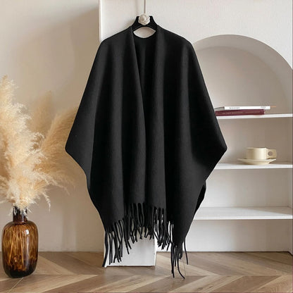 Cozy Soft Grey Wrap Shawl