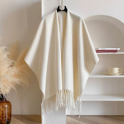 Cozy Soft Grey Wrap Shawl