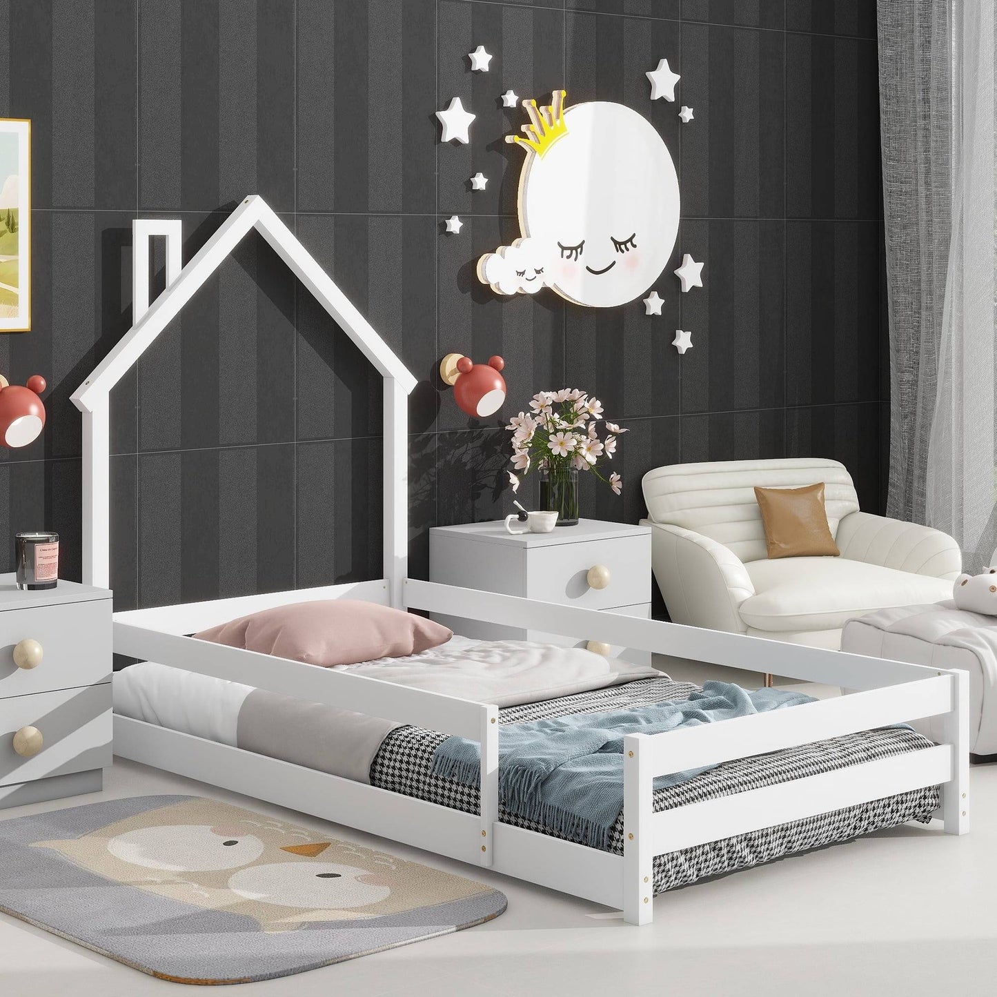 Low Profile Twin Size Mattress Bed - Halri