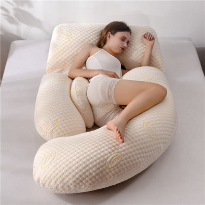 Contoured Full Body Pillow for Pregnant Side Sleepers - Halri