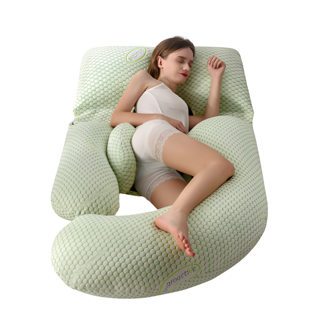 Contoured Full Body Pillow for Pregnant Side Sleepers