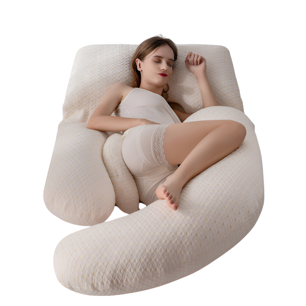 Contoured Full Body Pillow for Pregnant Side Sleepers