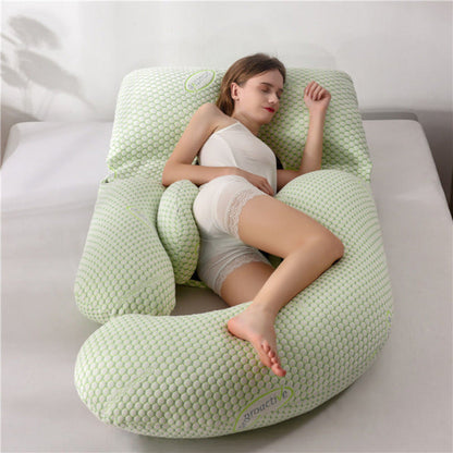 Contoured Full Body Pillow for Pregnant Side Sleepers