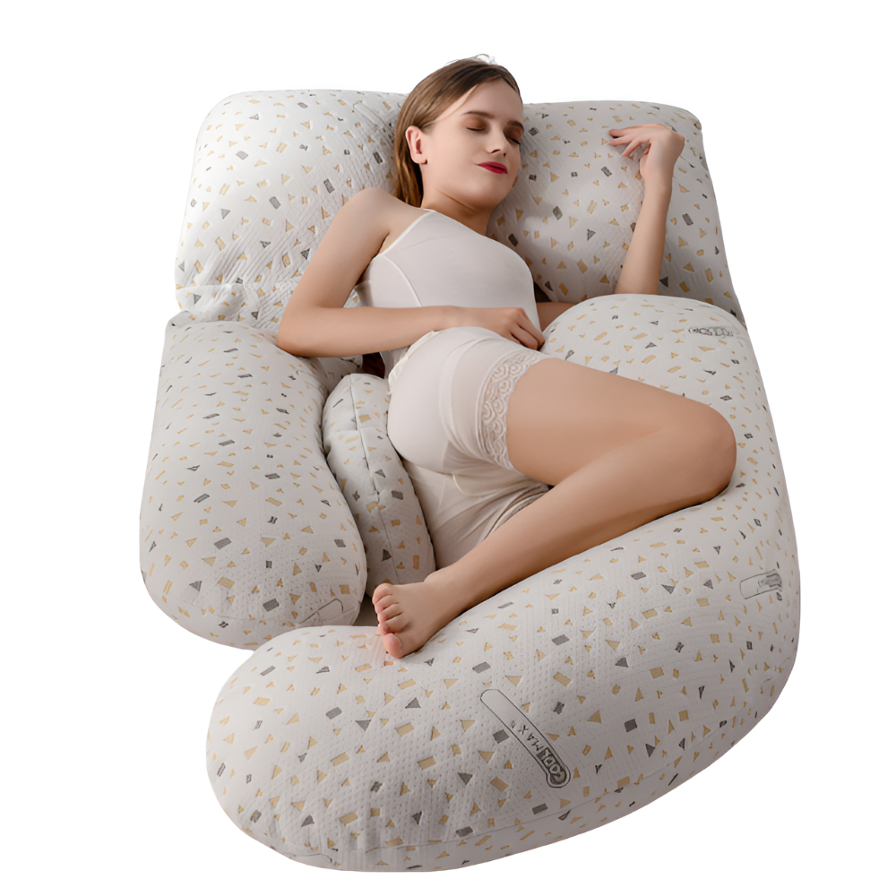 Contoured Full Body Pillow for Pregnant Side Sleepers