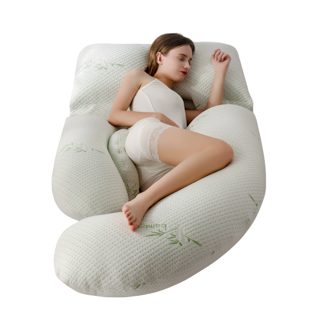 Contoured Full Body Pillow for Pregnant Side Sleepers