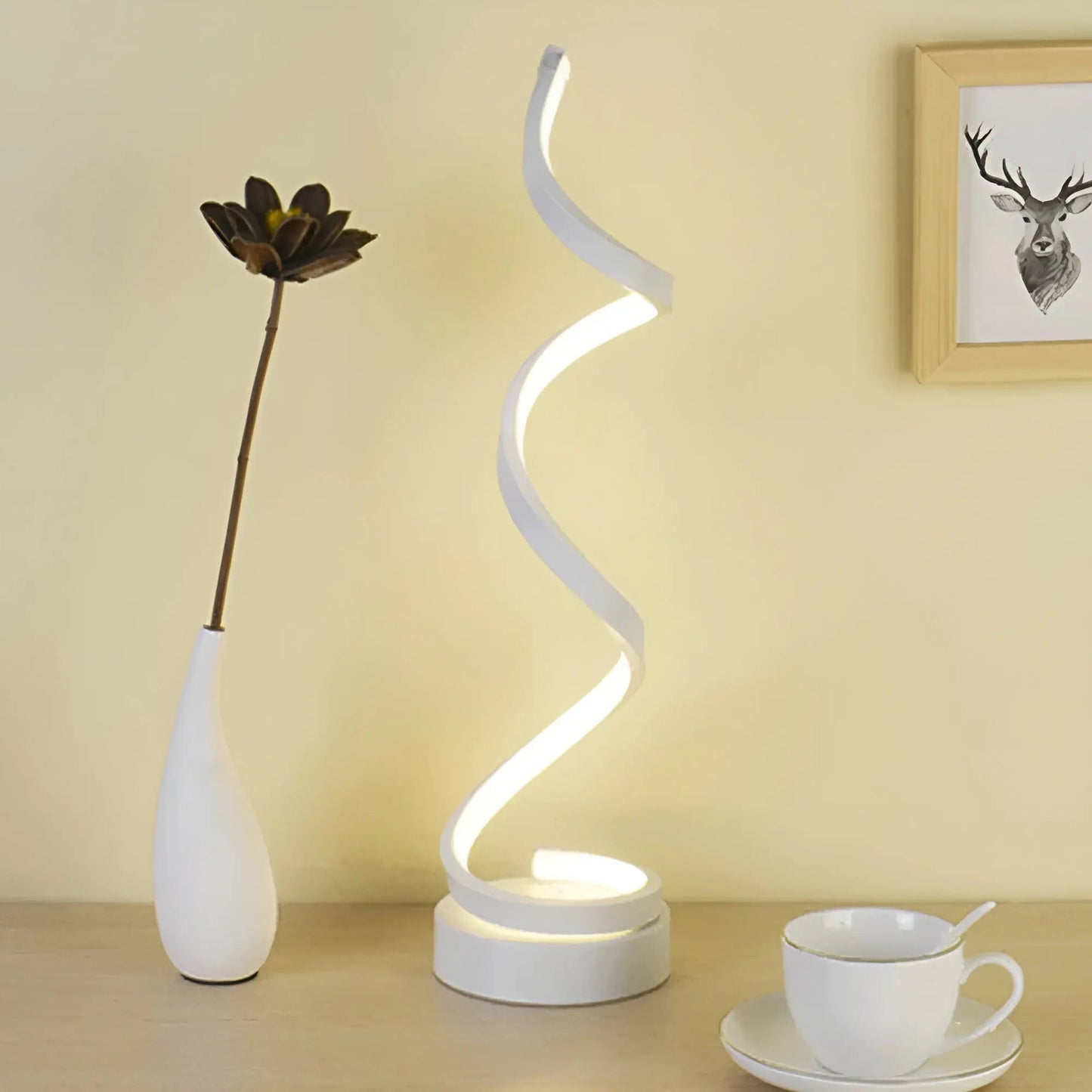 Modern Spiral LED Table Lamp