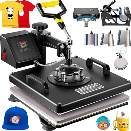 Multi-function T-shirt Heat Transfer Press Kit - Halri