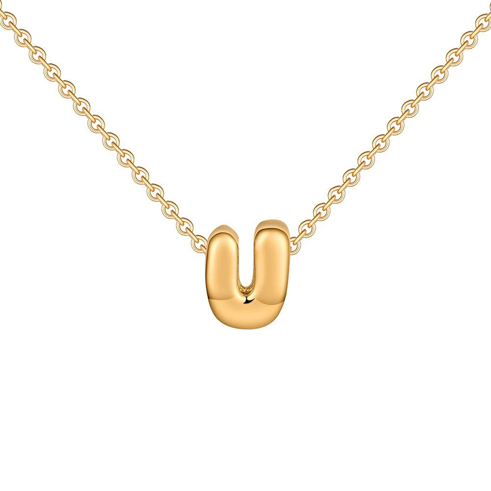 Delicate Script Monogram Initial Necklace