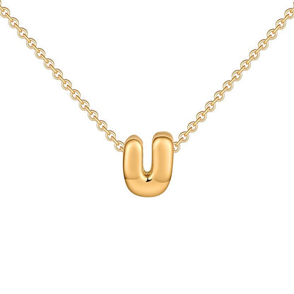 Delicate Script Monogram Initial Necklace