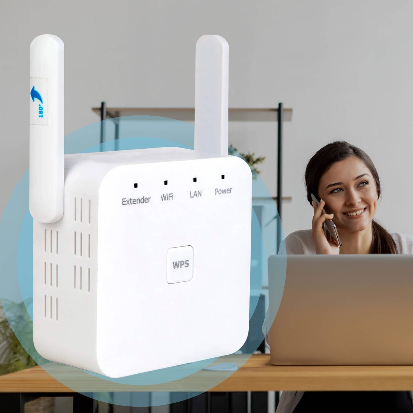 Fast WiFi Range Extender Strong Home Network Booster - Halri