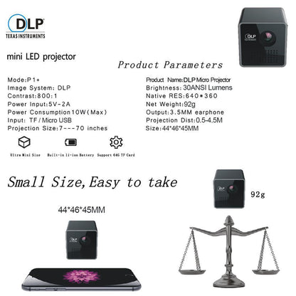 Compact Portable 1080P HD Projector