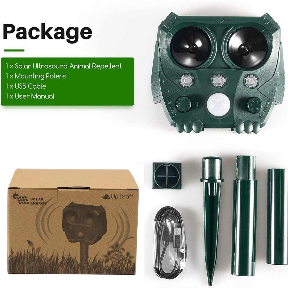 Outdoor Electronic Pest Repeller for Gardens