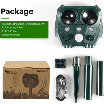 Outdoor Electronic Pest Repeller for Gardens