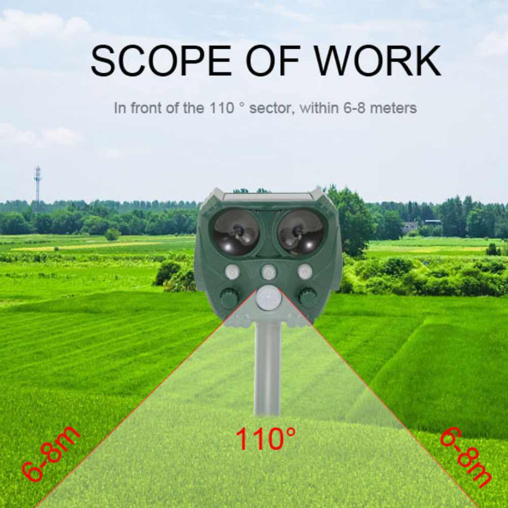 Outdoor Electronic Pest Repeller for Gardens