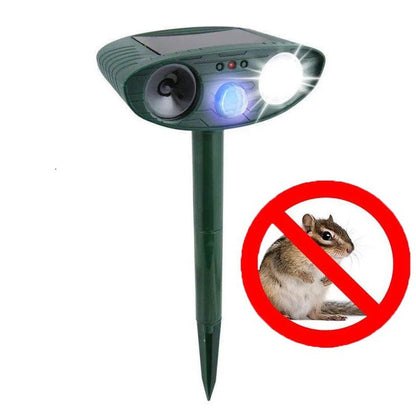 Outdoor Solar Rabbit Deterrent with Flashing Light
