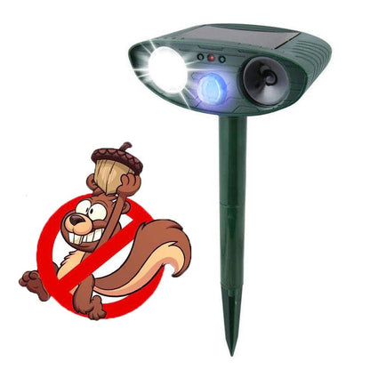 Outdoor Solar Rabbit Deterrent with Flashing Light