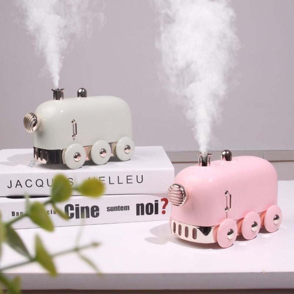 Ultrasonic Aroma Diffuser and Electric Humidifier – Compact Train-Style Design for Essential Oils and Relaxation 1