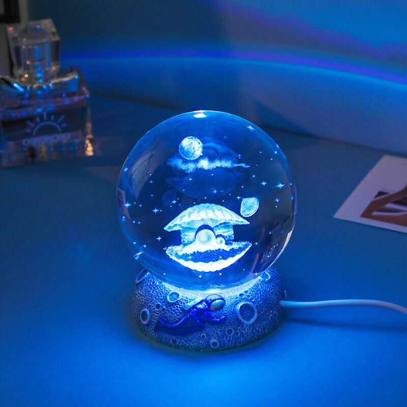 Colorful Ocean Globe LED Table Lamp