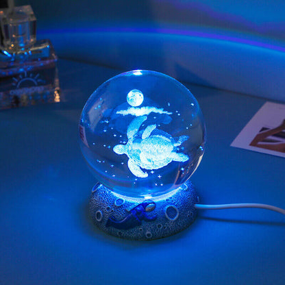 Colorful Ocean Globe LED Table Lamp