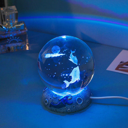 Colorful Ocean Globe LED Table Lamp