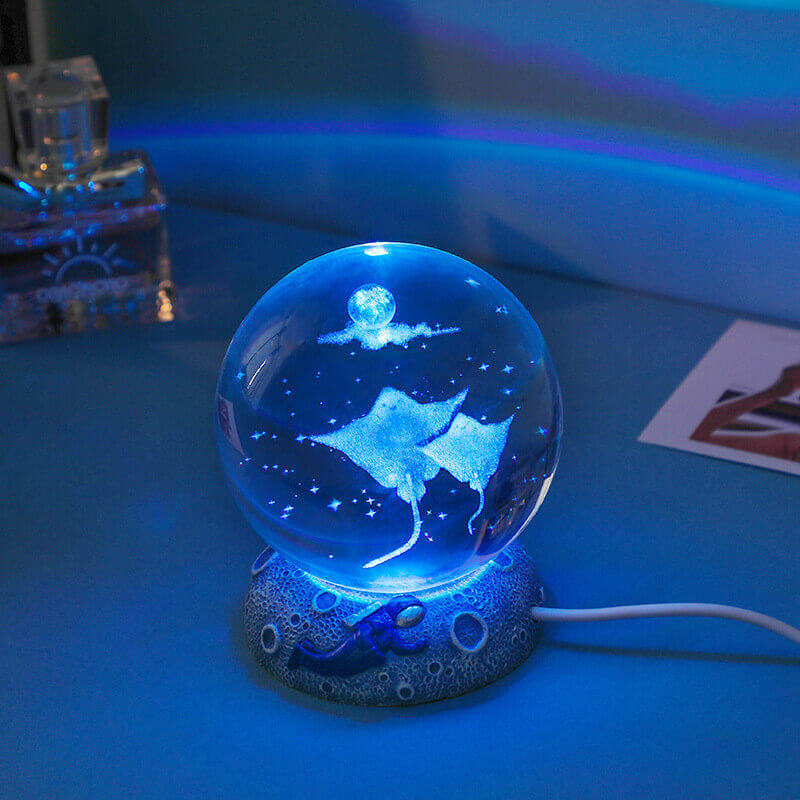 Colorful Ocean Globe LED Table Lamp