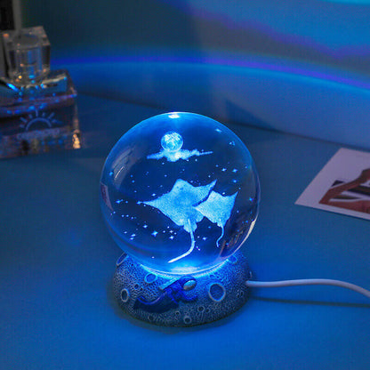 Colorful Ocean Globe LED Table Lamp