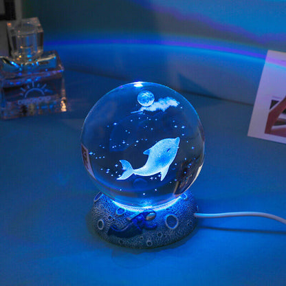 Colorful Ocean Globe LED Table Lamp