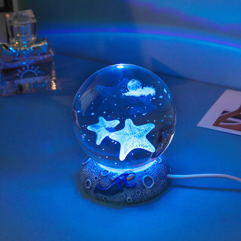 Colorful Ocean Globe LED Table Lamp