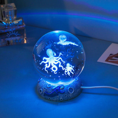 Colorful Ocean Globe LED Table Lamp