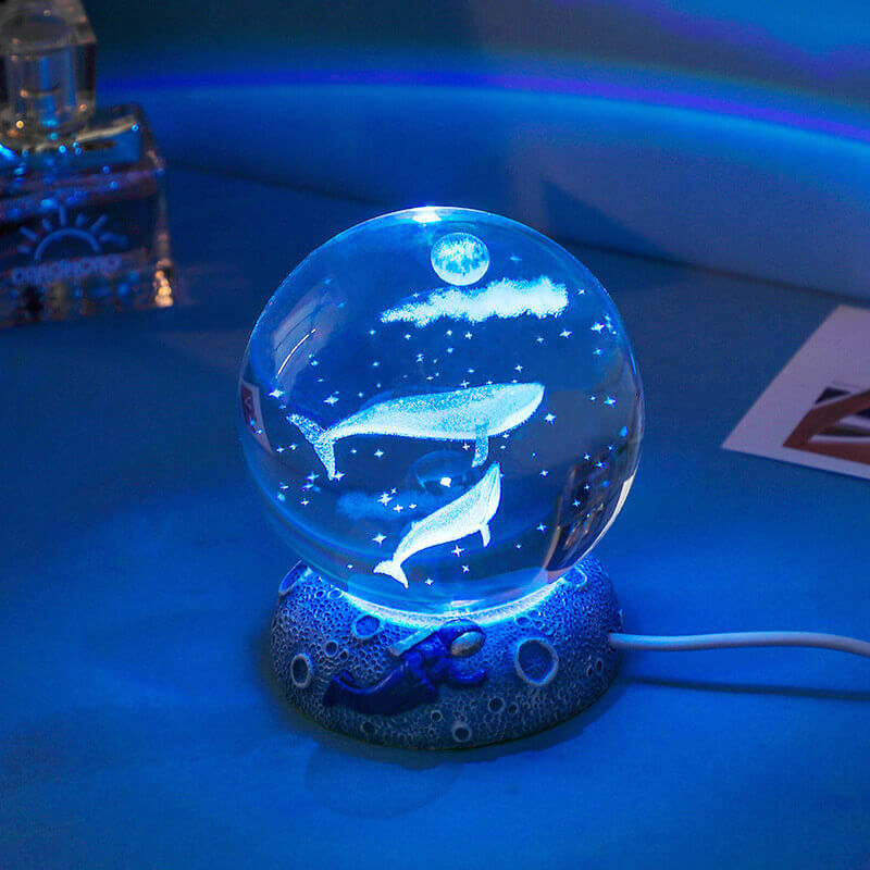 Colorful Ocean Globe LED Table Lamp