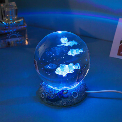 Colorful Ocean Globe LED Table Lamp