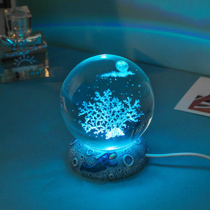 Colorful Ocean Globe LED Table Lamp