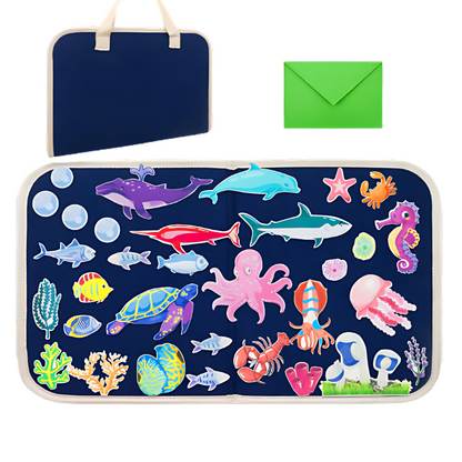 Fun Learning Board with Soft Felt Toys for Kids