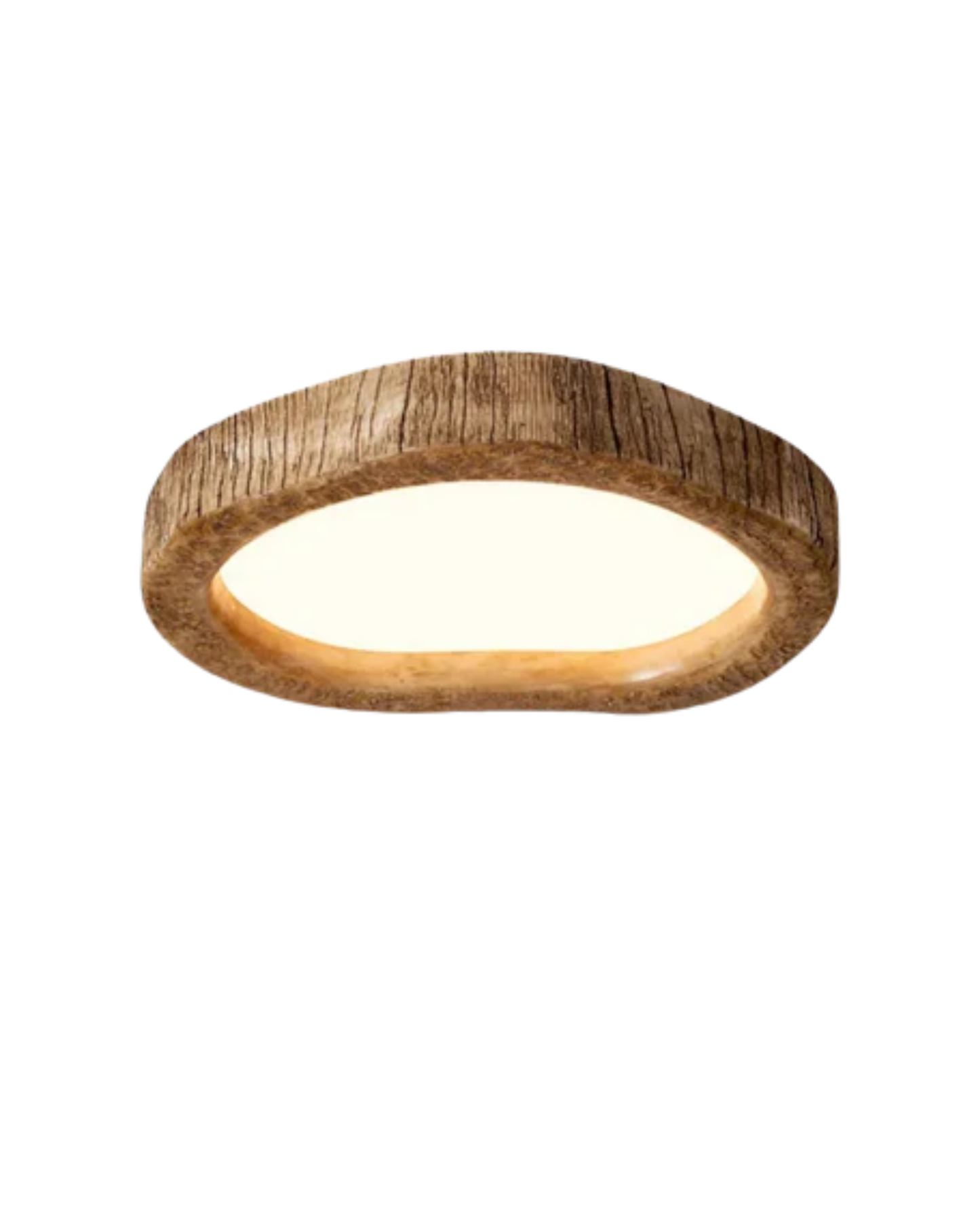 Rustic Wooden Round Ceiling Light