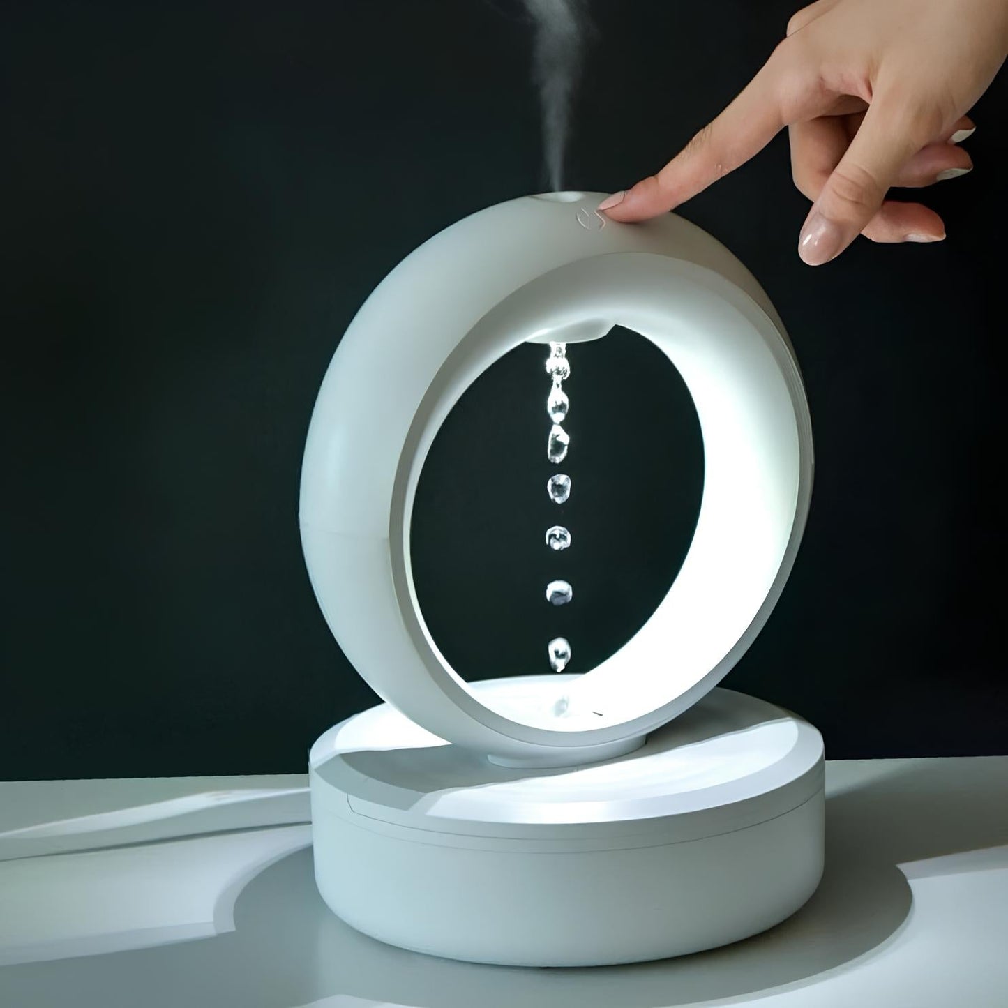 Compact Cool Mist LED Humidifier with Night Light