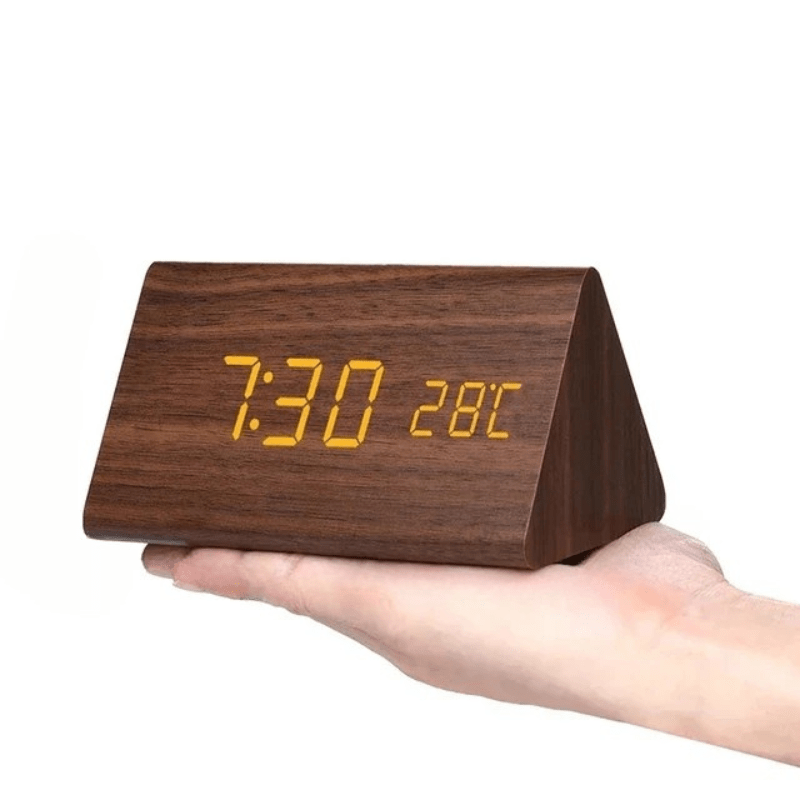 Modern Wooden Digital Clock