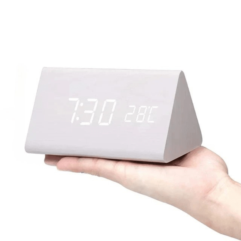 Modern Wooden Digital Clock