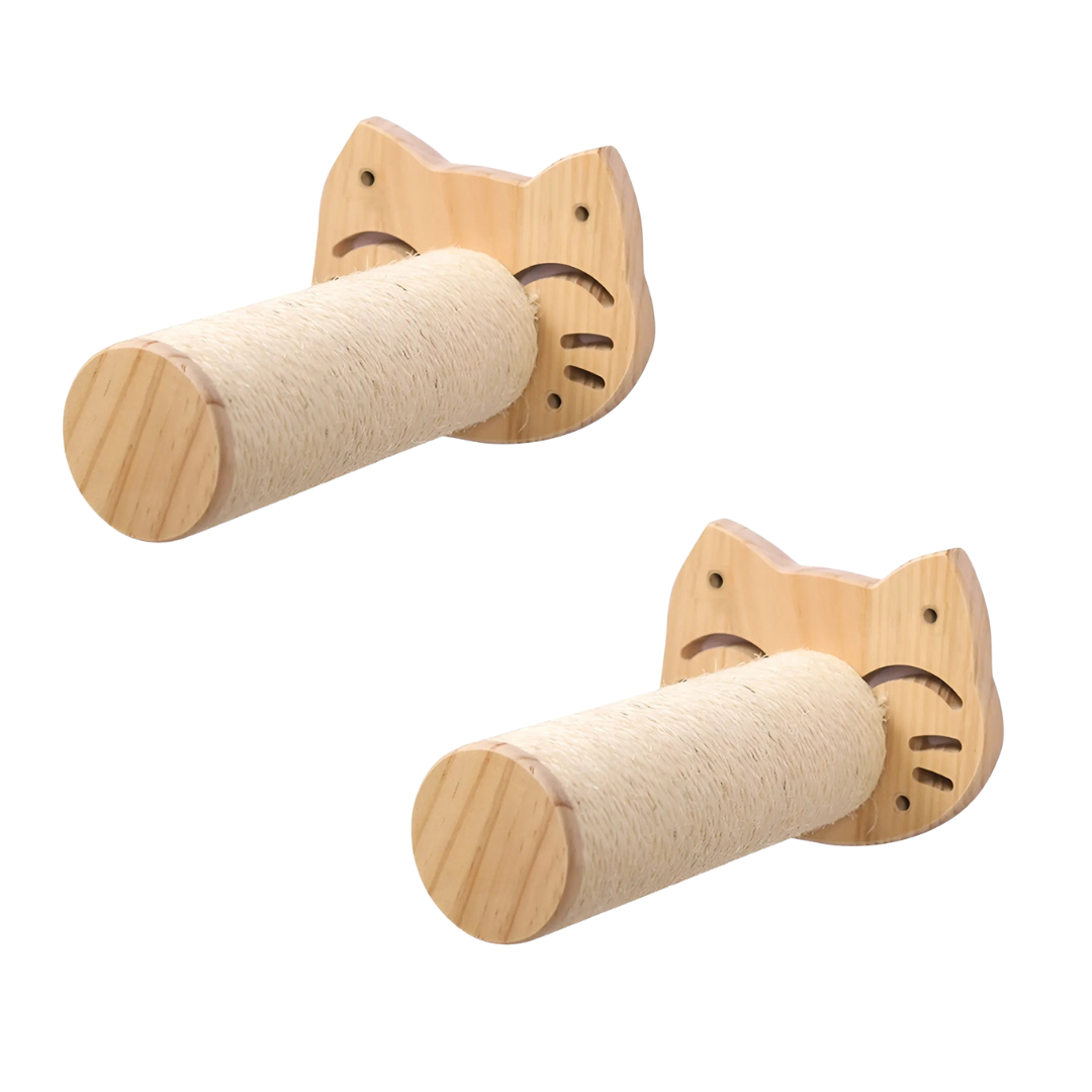 Cat Climbing Wall Shelf with Scratch Post