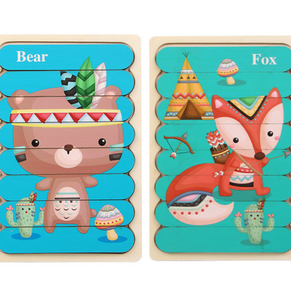 Educational Wood Learning Puzzle