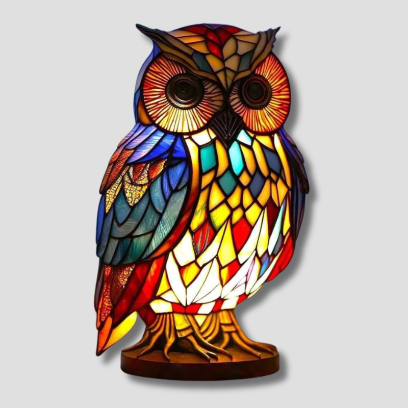 Colorful Handmade Glass Animal Table Lamp - Halri