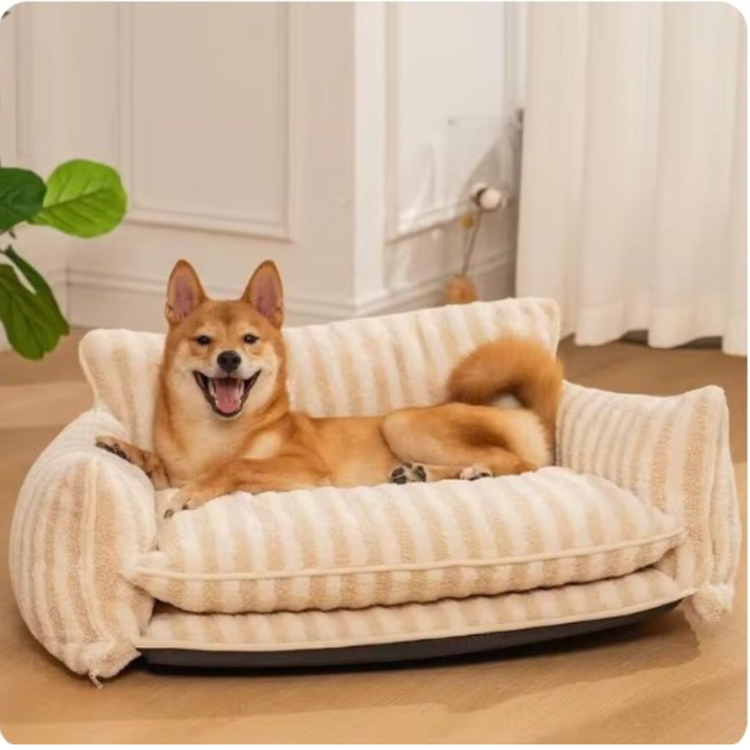 Cozy Pet Couch - Washable Plush Dog Bed - Halri