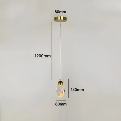 Elegant Crystal LED Chandelier Light Fixture
