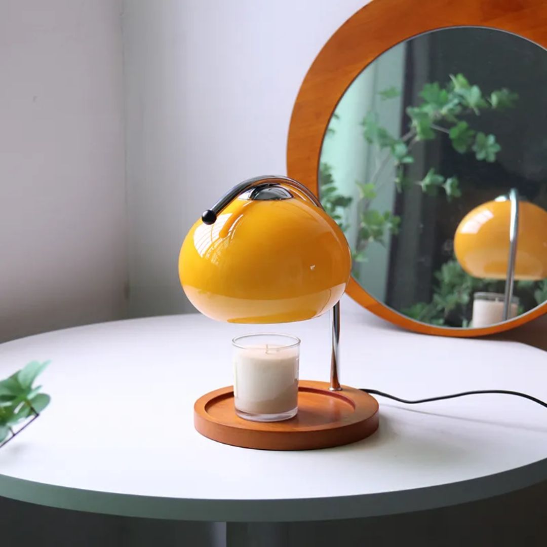 Vintage Style Glass Desk Lamp - Halri