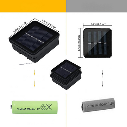 Bright Solar Powered Outdoor String Lanterns