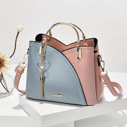 Elegant Women's Leather Handbag - Halri