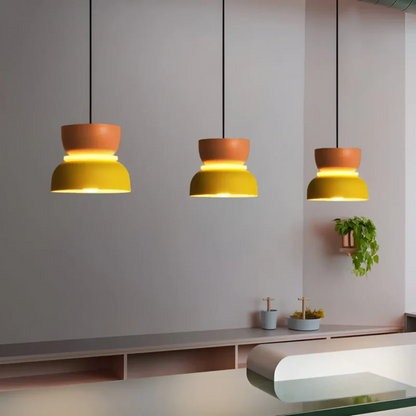 Bright Colorful Glass Pendant Lamp