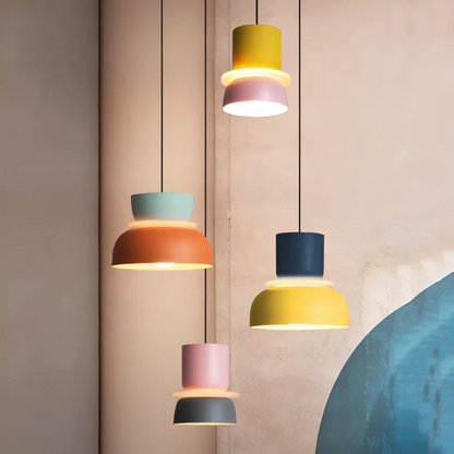 Bright Colorful Glass Pendant Lamp