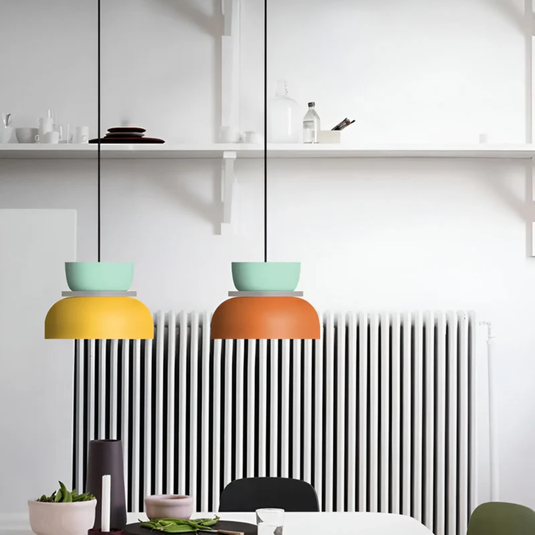 Bright Colorful Glass Pendant Lamp