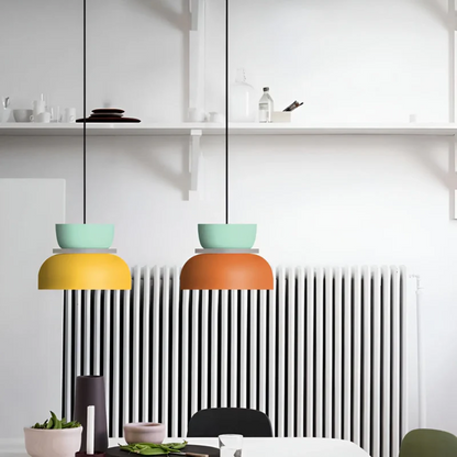 Bright Colorful Glass Pendant Lamp
